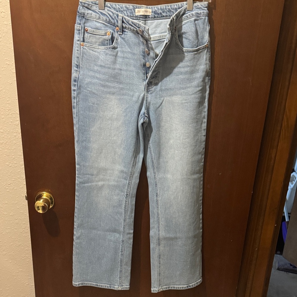 78 & Sunny Classic Light Blue Straight Leg Jeans